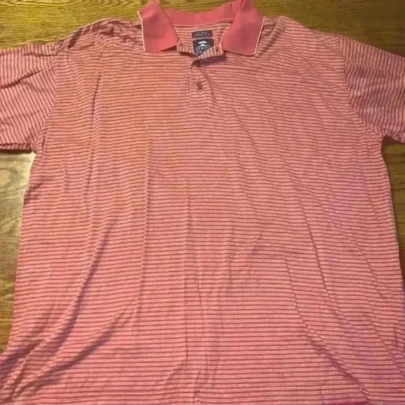 Pebble Beach Performance Mens Polo Golf Shirt Size Large Light Blue Button - Picture 8 of 11